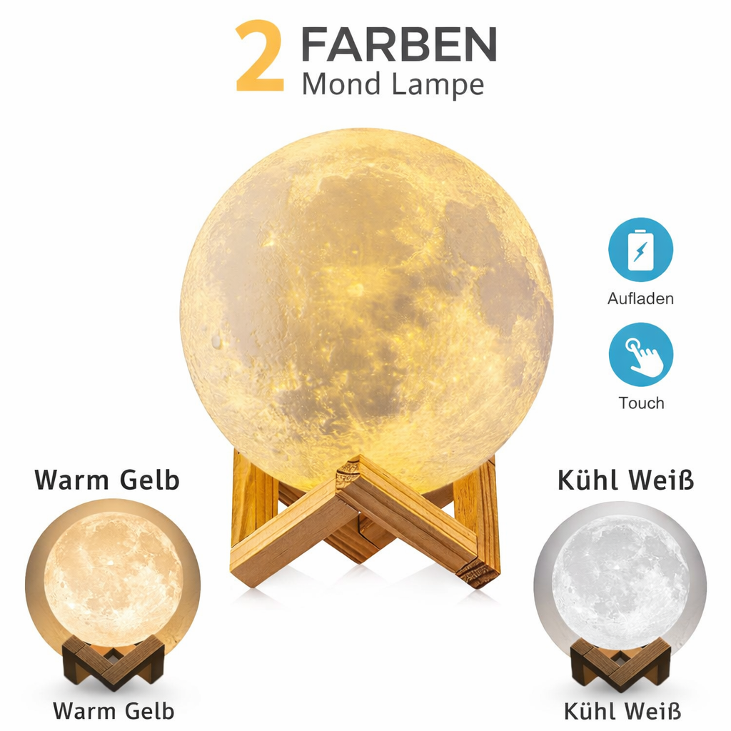 MoonGlow LED-Mondlampe - Magisches Ambientelicht (ab 29,99 €)